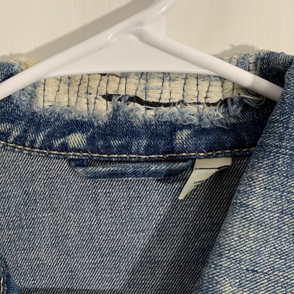 Mavi Jeans & Co Jean jacket, embroidered, Sz Large* See measurements - Picture 9 of 13